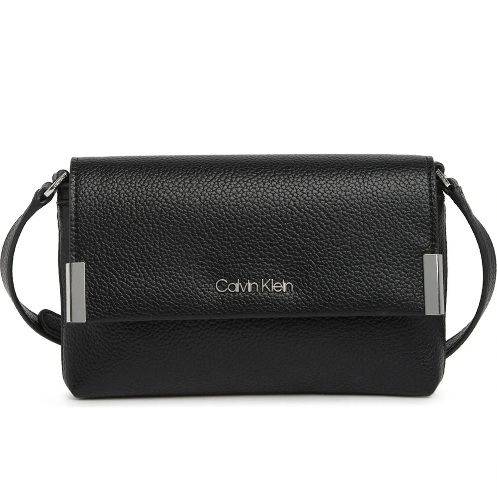 BNWOT Calvin Klein Foldover Flap Crossbody Bag - Picture 13 of 13